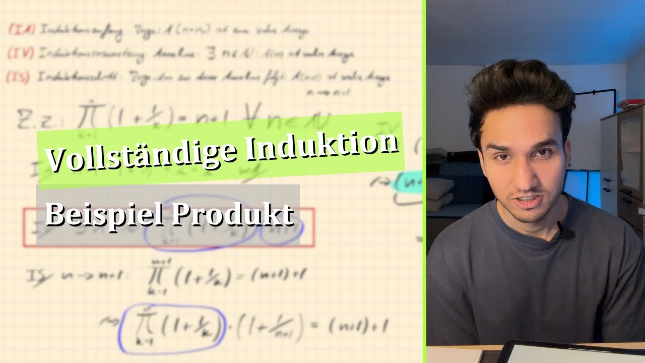 Vollständige Induktion | Beispielaufgabe Produkt | Induktionsbeweis