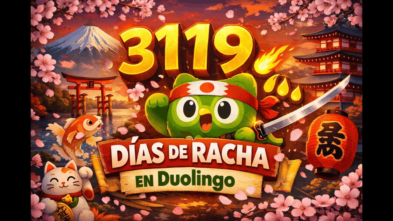 3119 Días de Racha - Duolingo - Japonés