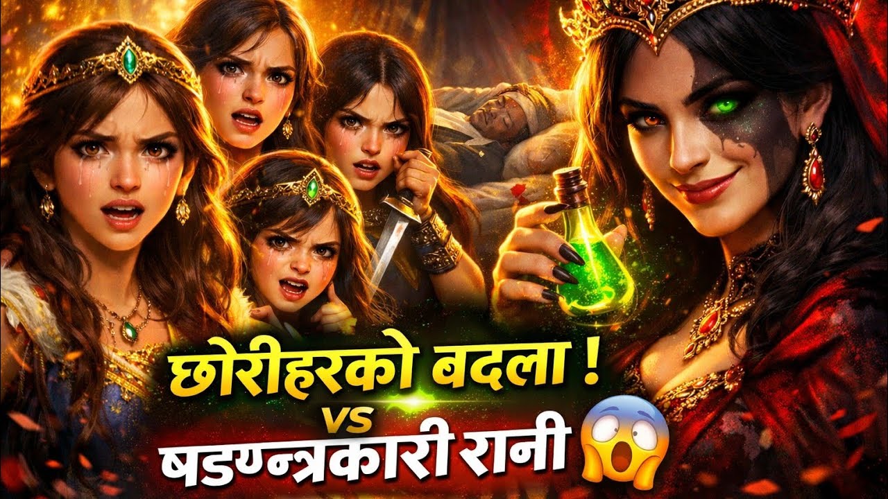 चार छोरी VS षड्यन्त्रकारी रानी 😱|Four Daughters vs the Scheming Queen 😱