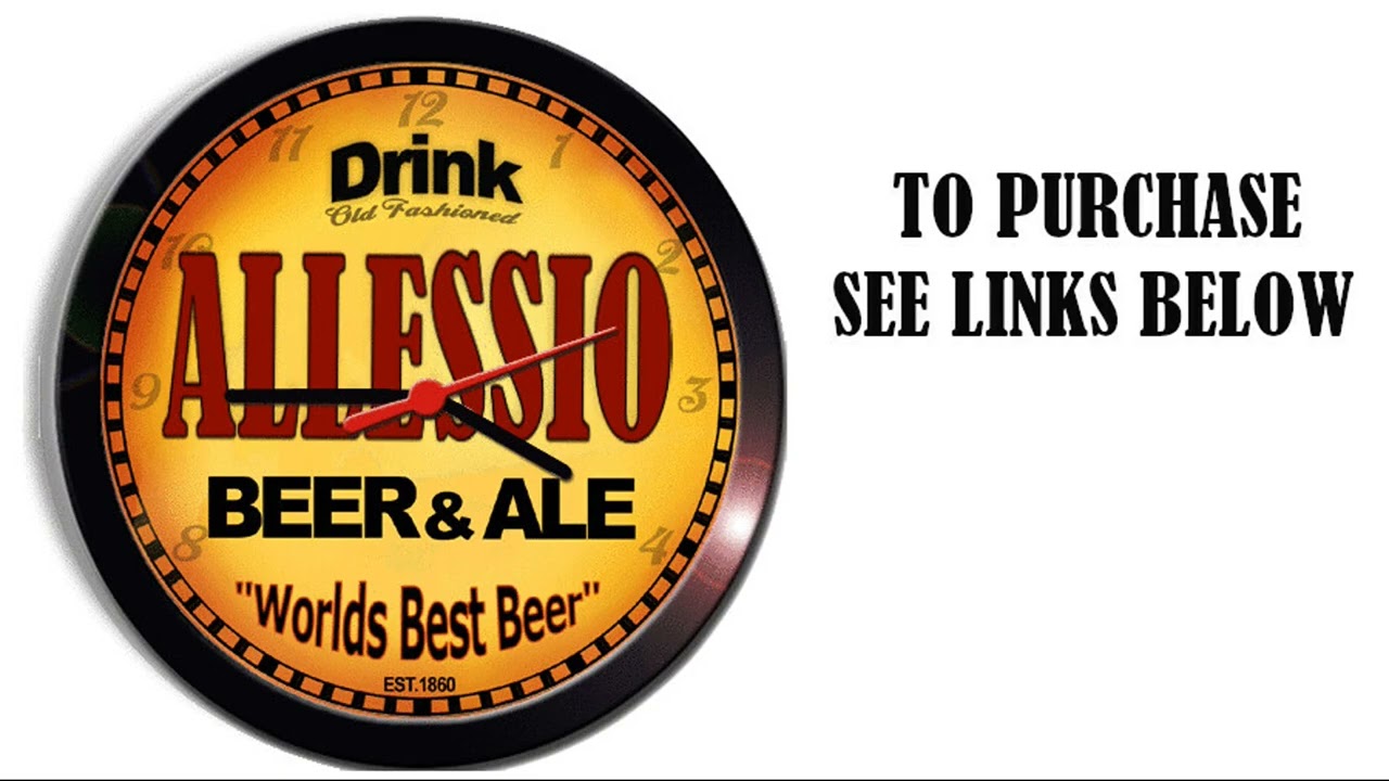 ALLESSIO BEER ALE WALL CLOCK