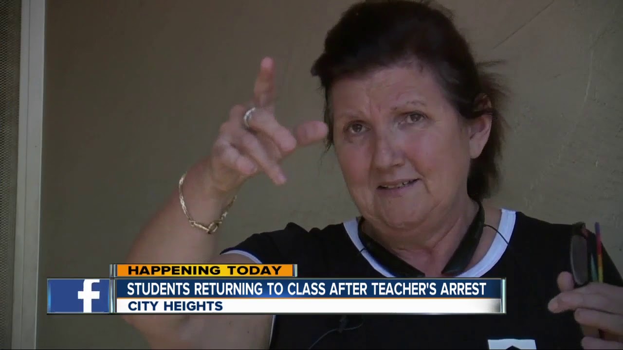 Students return to class after local teacher's arrest