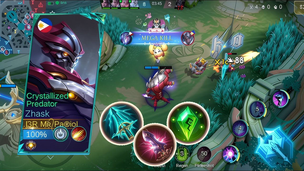 Zhask Best Build 2025 ❗One-Shot Build | build top 1 global Zhask ~ Mobile Legends 2025 (Ep.45)