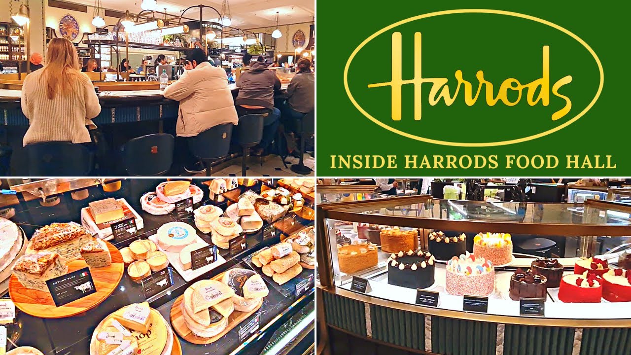 Экскурсия по ресторанному залу Harrods «Роскошный шопинг в Лондоне 2023» #harrods #london #shopping