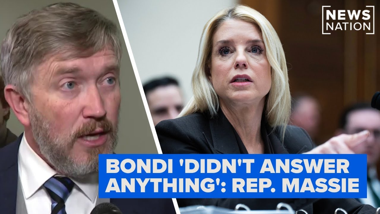 Sparks fly between Bondi, Massie during Epstein files testimony | NewsNation Live
