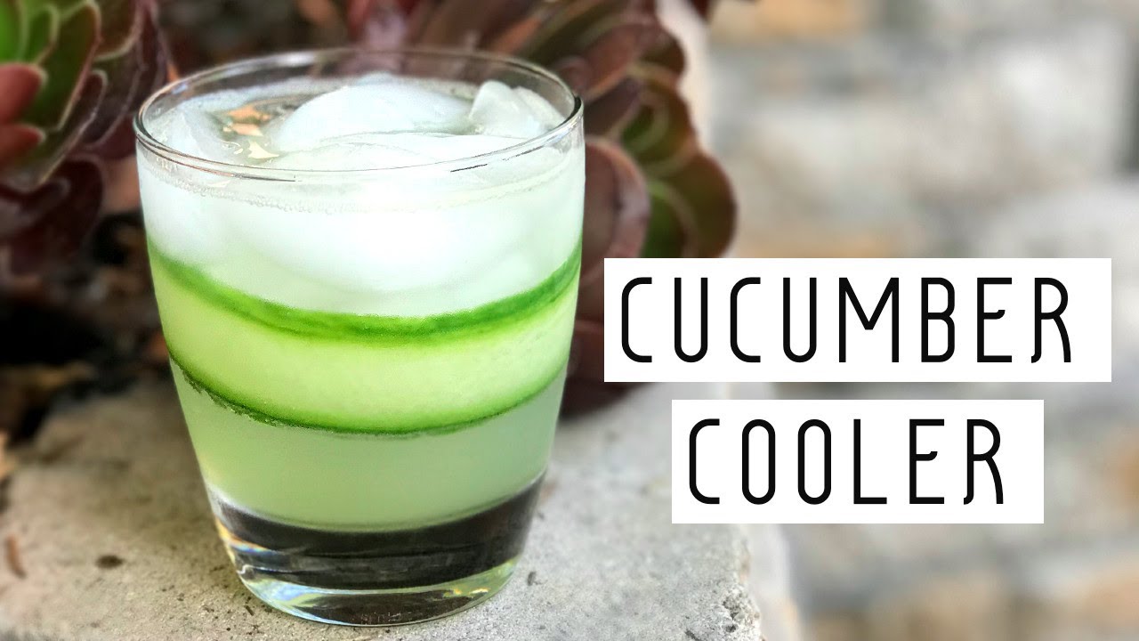 CUCUMBER COOLER COCKTAIL ||  Easy gin cucumber cocktail recipe!