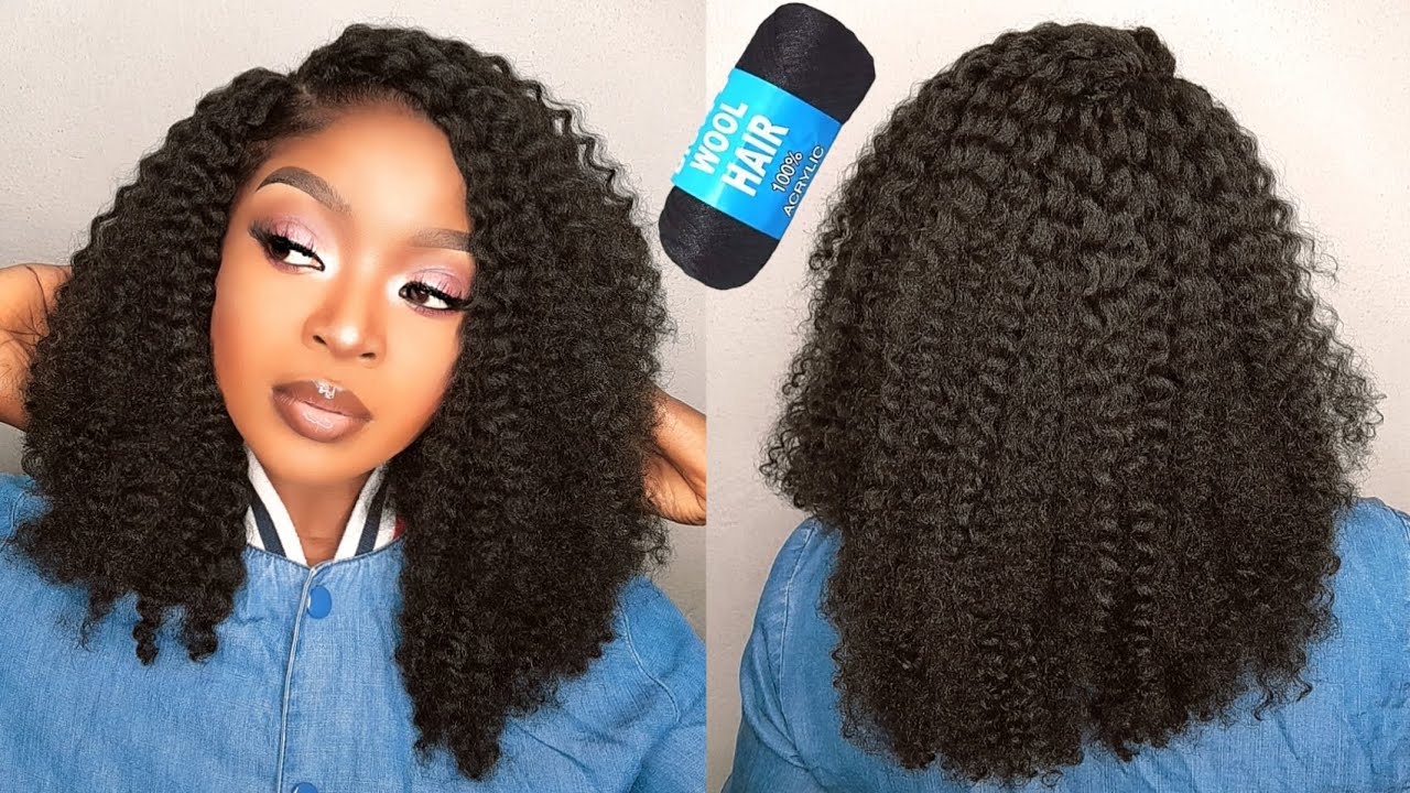Don't Play! It's BRAZILIAN WOOL😱 Crochet Kinky Curls Using Brazilian Wool