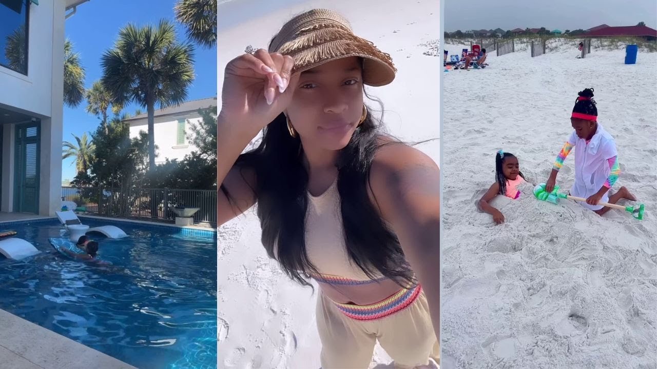 Toya Johnson Ultimate Beach Adventure with Daughter Reign Rushing Revealed! 🌊