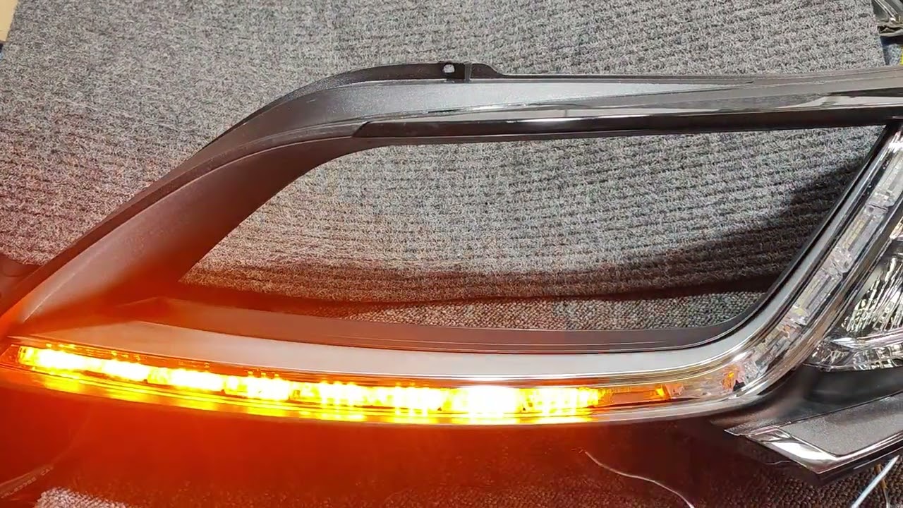 przer&oacute;bka zwykłych lamp do Fiat Ducato - montaż listwy LED DRL