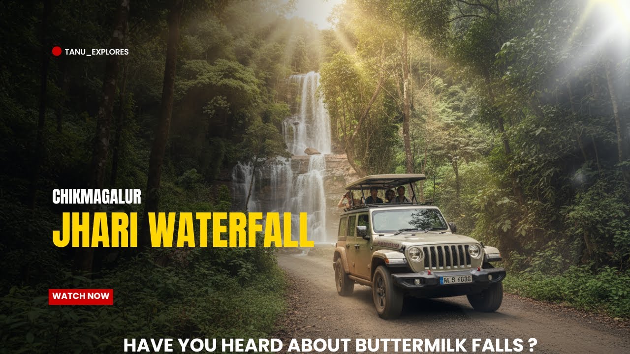 Chikmagalur's MUST VISIT Waterfall: Jhari Falls (Buttermilk Falls) | Thrilling Jeep Ride