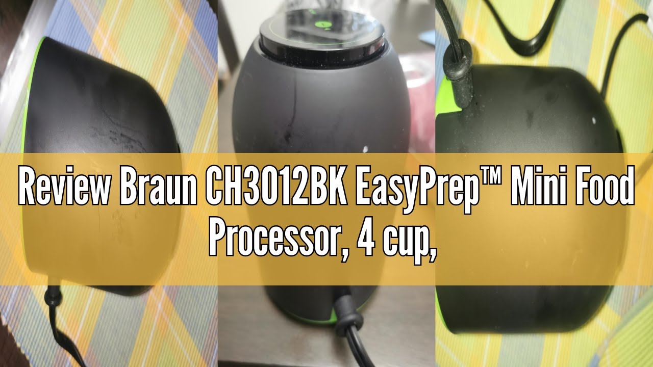 Review Braun CH3012BK EasyPrep&trade; Mini Food Processor, 4 cup, Black