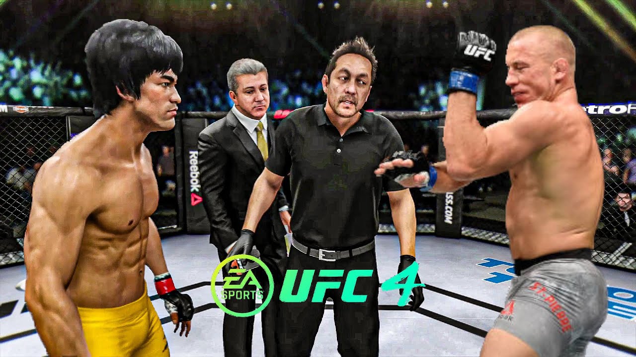 Брюс Ли против Жоржа Сен-Пьера EA Sports UFC 4 Бойцовский клуб Брюса Ли 🔥🐲