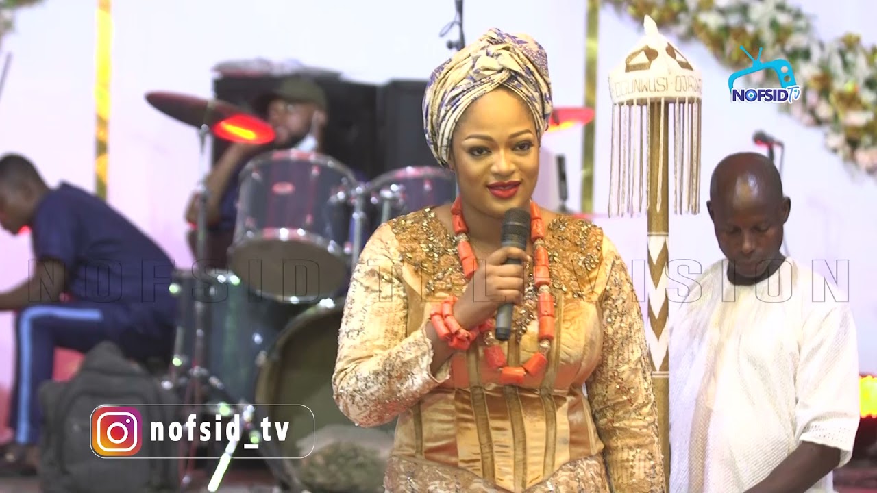 QUEEN NAOMI OGUNWUSI AT THE CELEBRATION OF LIFE OF PROPHET IGINLA'S MOTHER IN ADO EKITI.