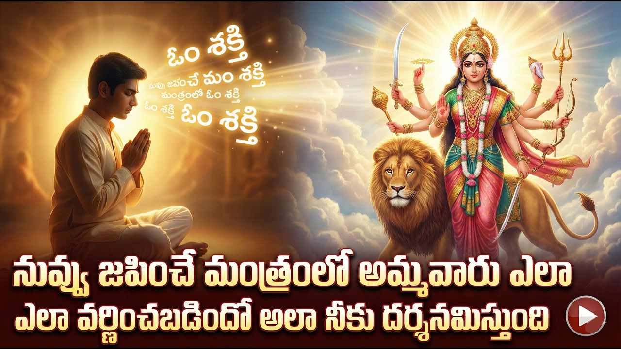 #నువ్వు జపించే మంత్రంలో అమ్మవారు ఎలా వర్ణించబడిందో అలా నీకు దర్శనమిస్తుంది.#chaganti