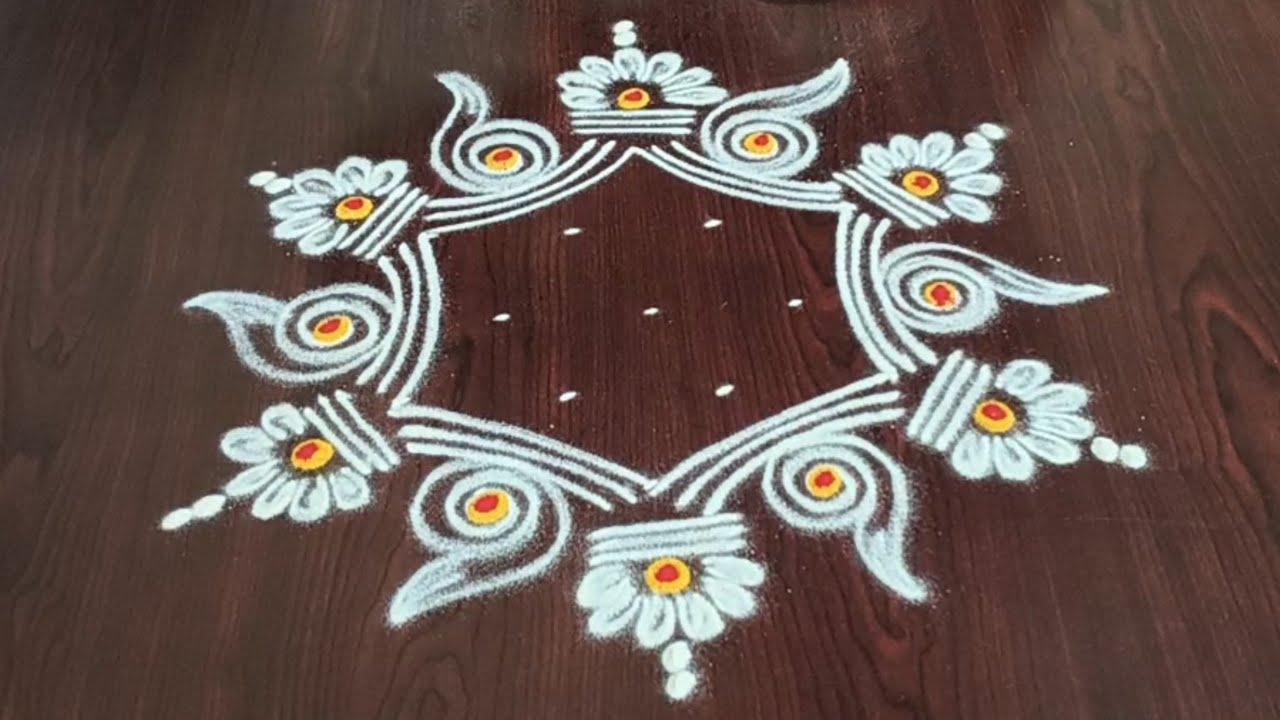 Easy borders Rangoli Designs ll Simple Rangoli Designs ll Latest Simple Rangoli Designs...