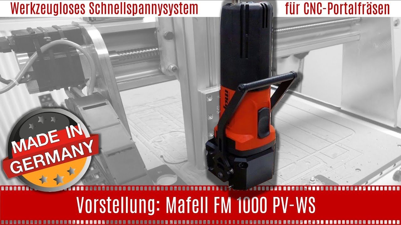 Vorstellung: Mafell FM 1000 PV-WS (CNC-Fräsmotor)