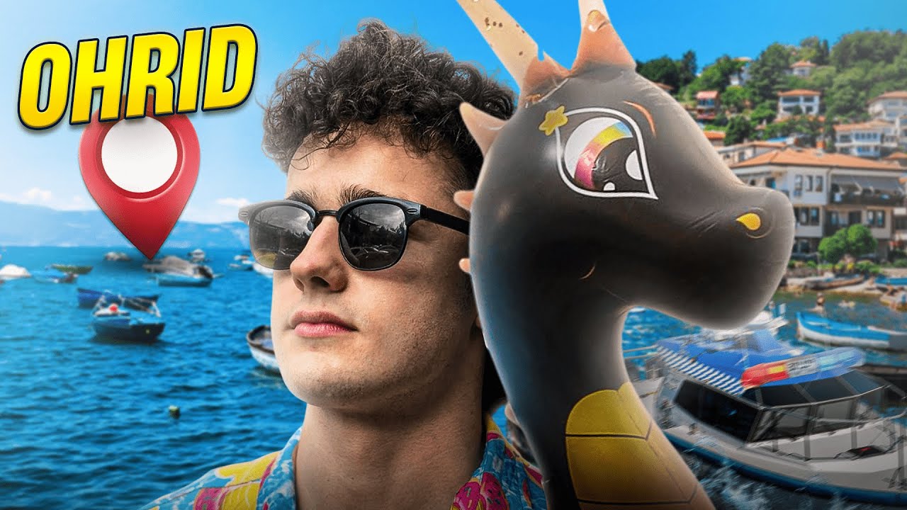 We Crossed an International Border on a Pool Inflatable - Ohrid