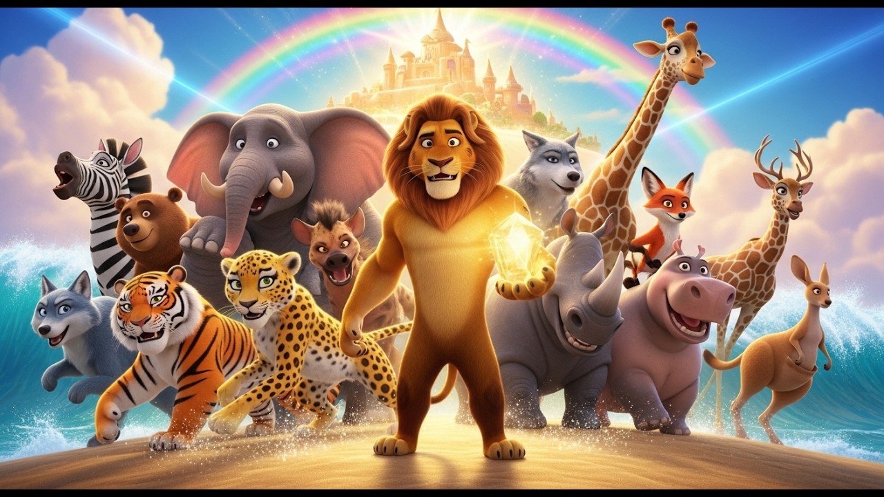 🌞 The Secret Map of Sunshine Island 🗺️ | 3D Animal Adventure Summer Story for Kids 🌊✨