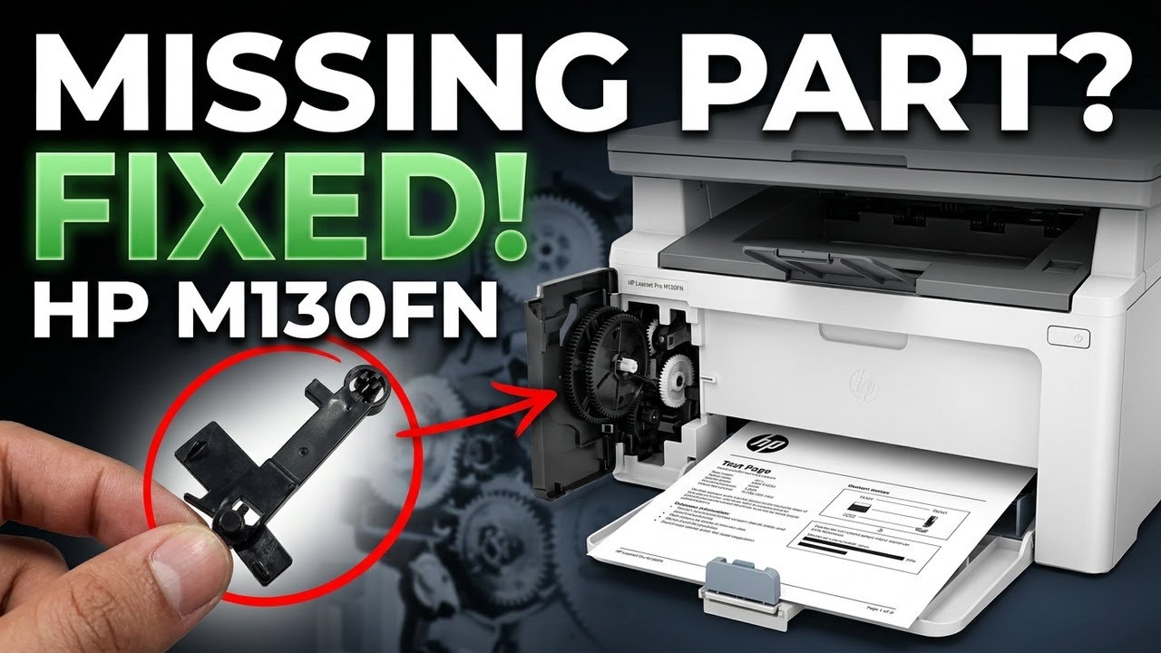 Как исправить опечатку в принтере HP M130 fn