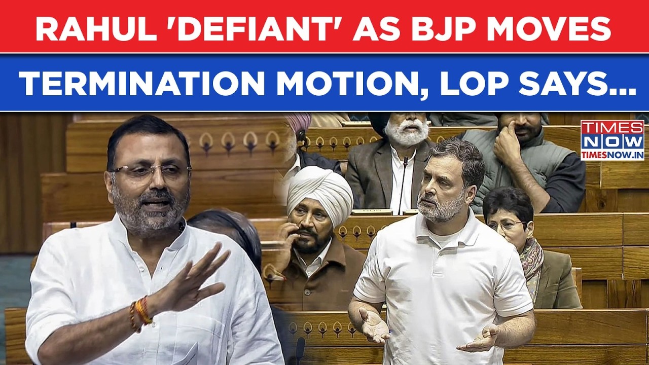 Rahul Gandhi 'Defiant' Reaches Parliament As BJP Moves Notice To Terminate Membership, LoP Says...