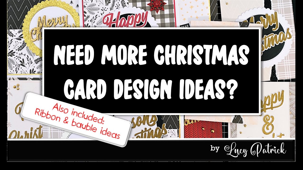 HANDMADE CHRISTMAS CARD DESIGN IDEAS + BONUS CHRISTMAS IDEA FOR YOUR BAUBLES | CARD MAKING TUTORIAL