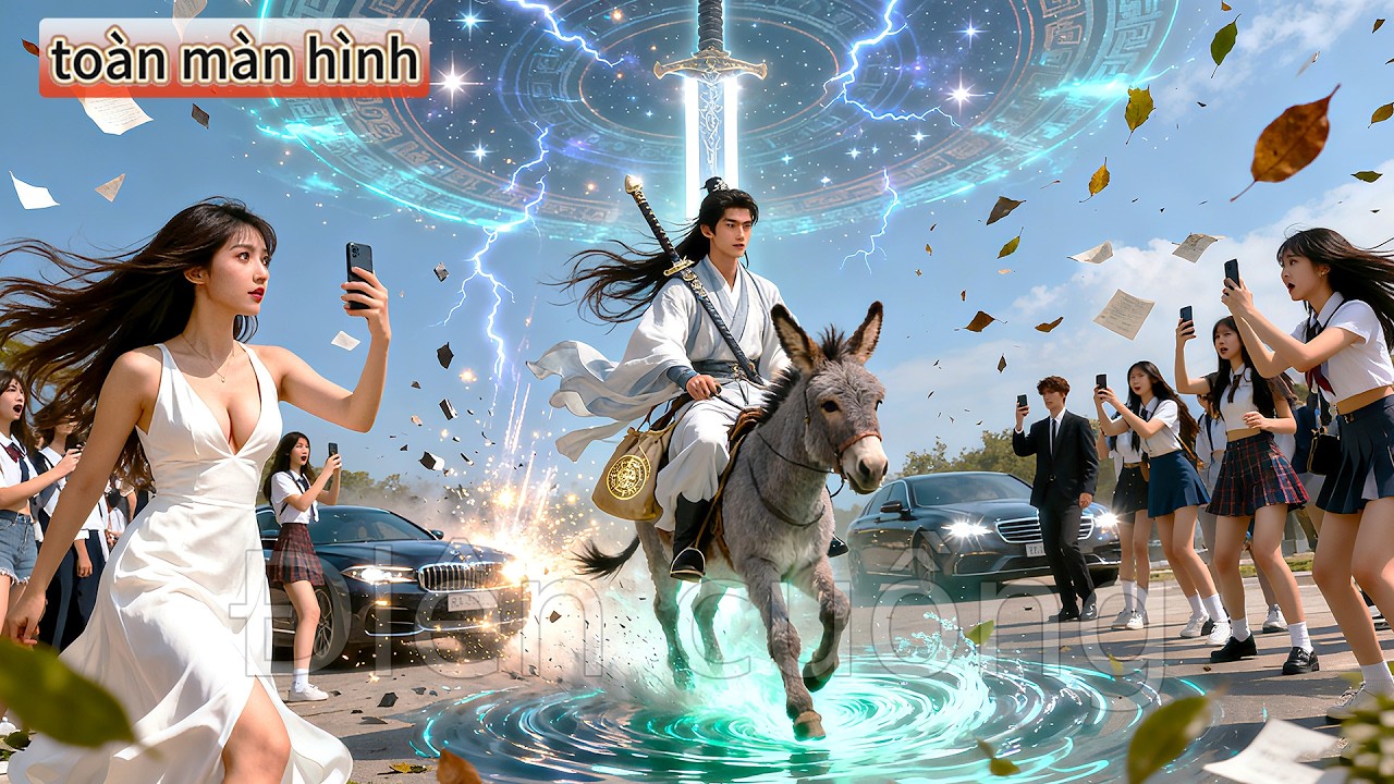 Học sinh nghèo bị chế giễu cưỡi lừa; kiếm thần xuất hiện, hóa ra kiếm tiên trở về, ai nấy quỳ rạp !