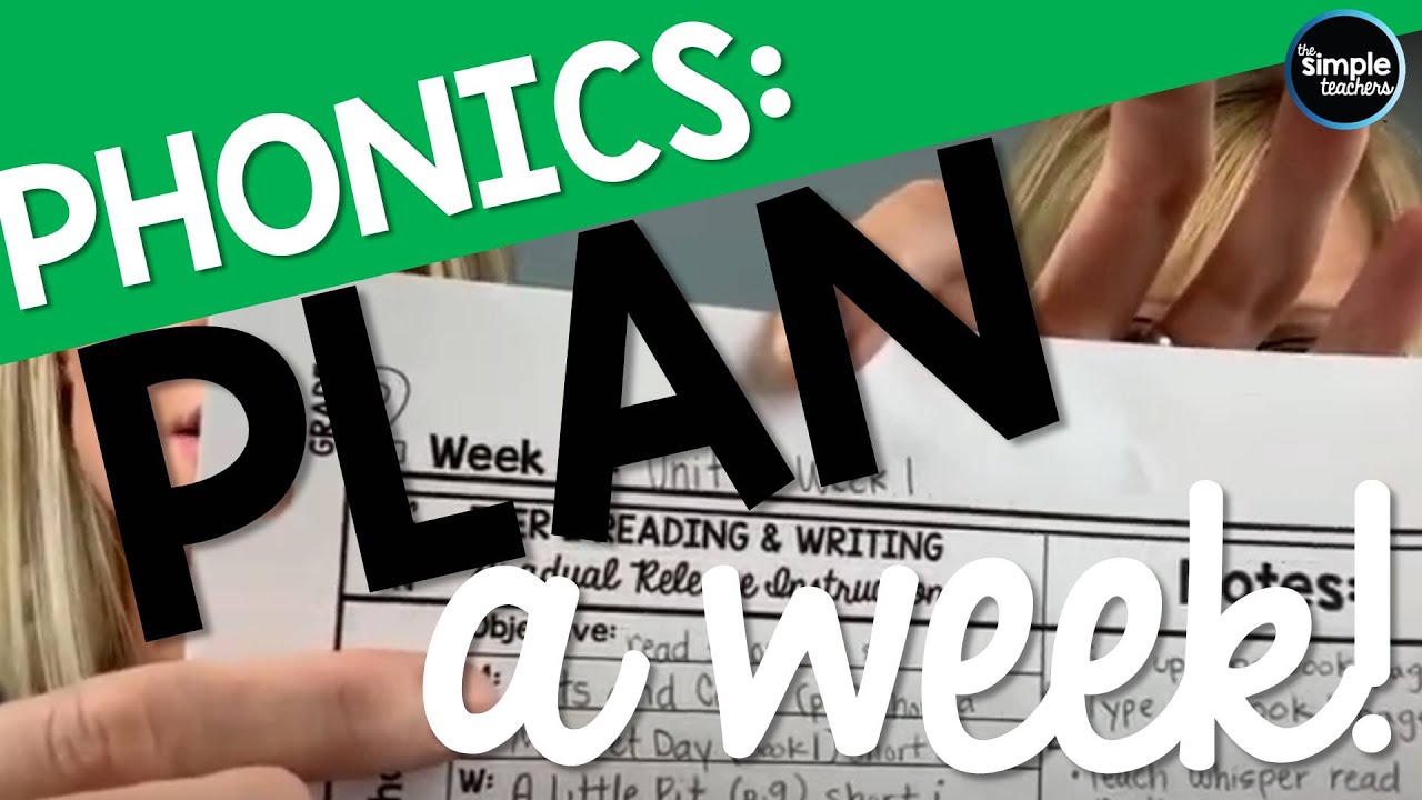 How to Plan a Week of Phonics