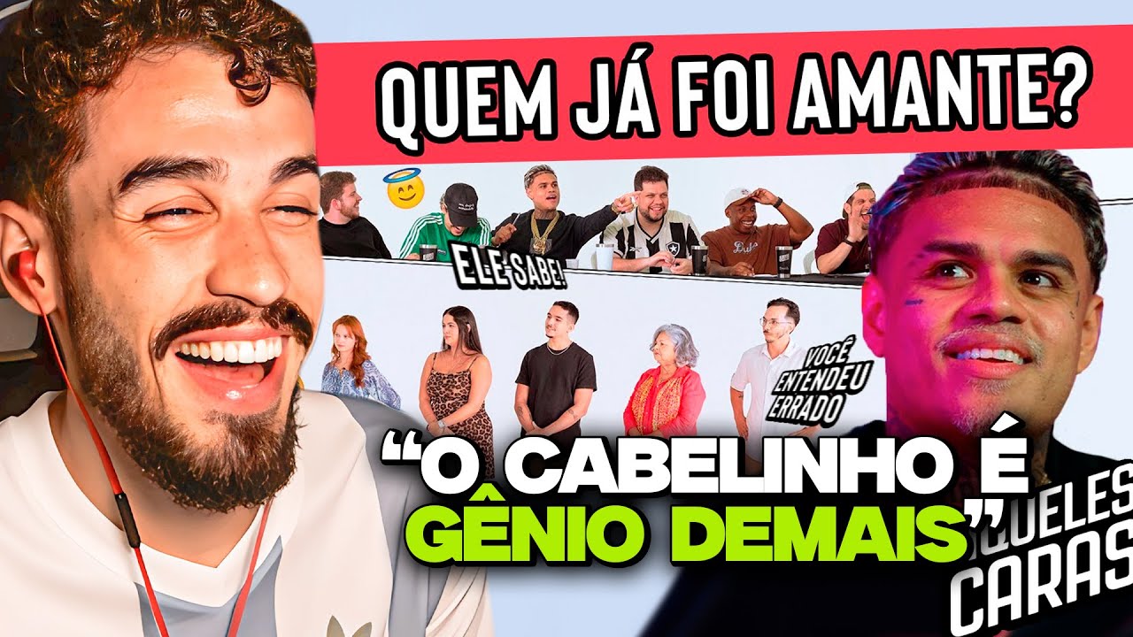 É IMPOSSÍVEL CRAVAR! QUEM JÁ FOI AMANTE? FT. CABELINHO | REACT AQUELES CARAS