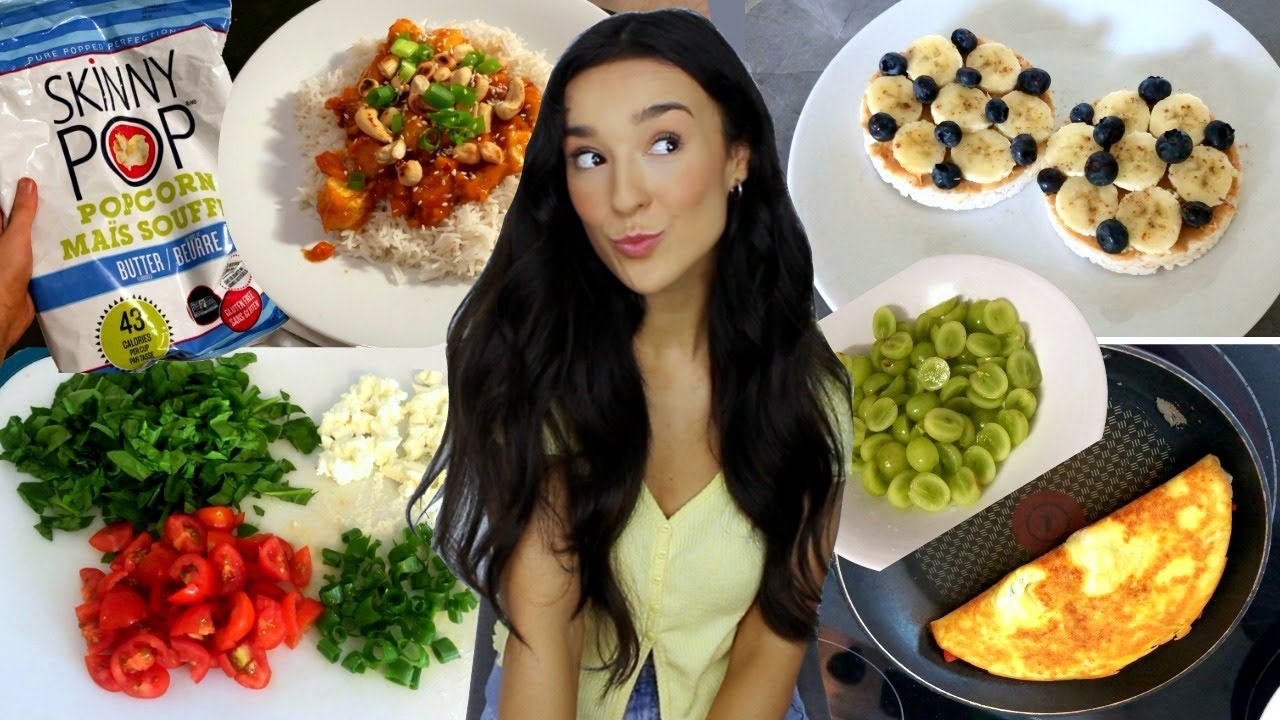 WHAT I EAT IN A DAY | Recettes santé & faciles!