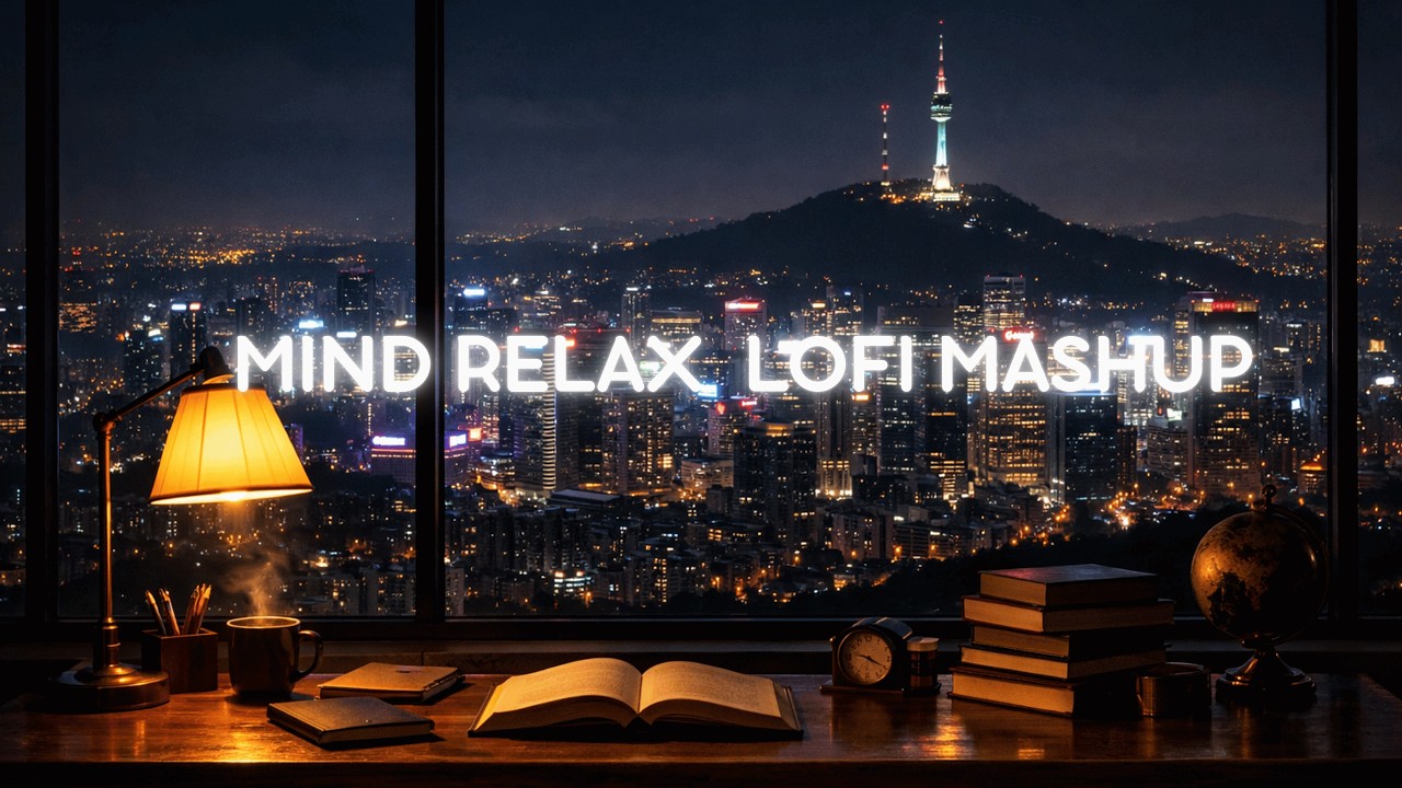 Night City Lofi Mashup | Cozy Study Room Vibes (Relax & Focus)