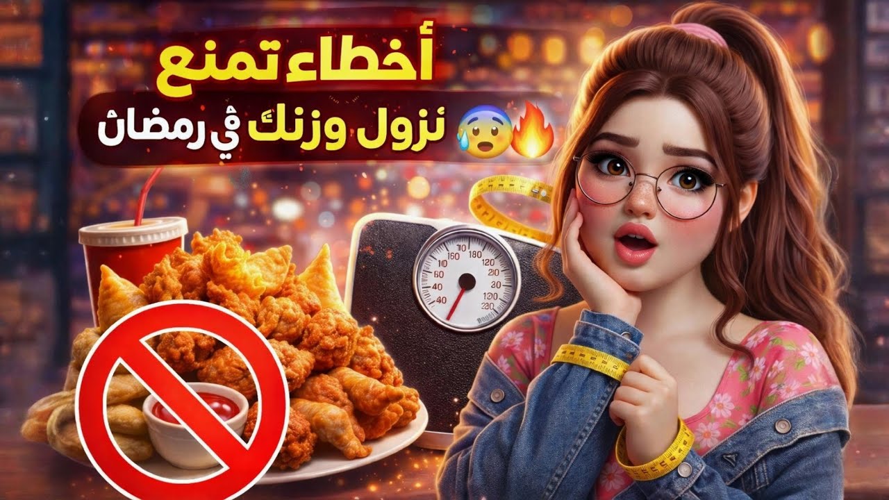 أخطاء تمنع نزول وزنك في رمضان 😳🌙 (وكيف تتجنبيها