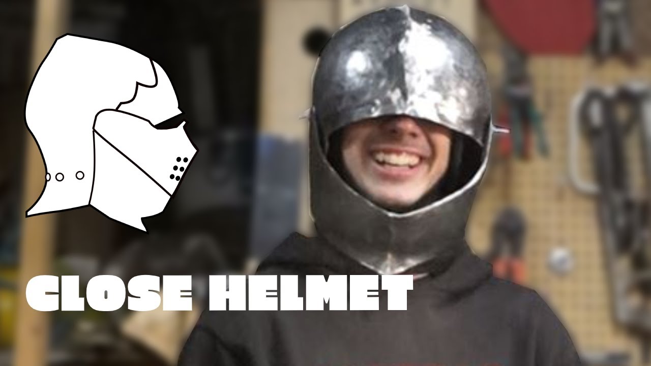 Medieval Close Helmet 2: Finishing the Skull and Starting the Bevor