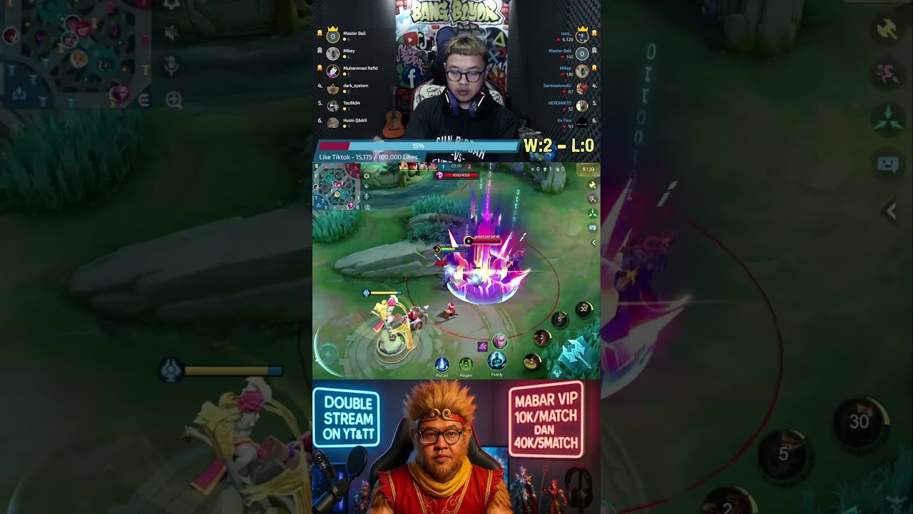 KALAH LEVEL TAPI TIDAK KALAH CERDIK #mobilelegends #sunmlbb #mlbb