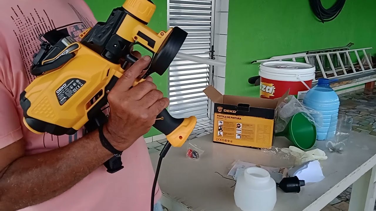 Pistola de Pintura DEKO DKSS G 6K1.27: Aplicação de Resina e Dicas de Uso! (Review e Teste)