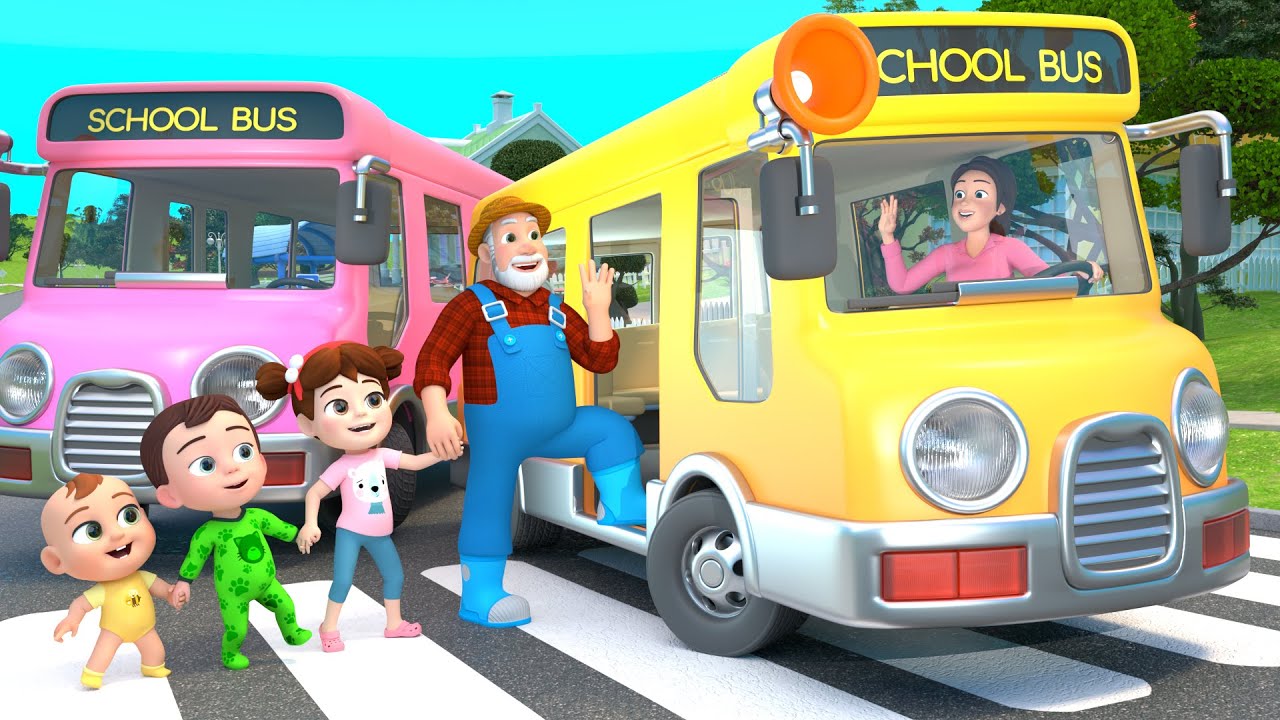 Roda pada Bus (Versi Orang Tua) + Lebih Lagu Anak Belajar | Lalafun Bahasa Indonesia