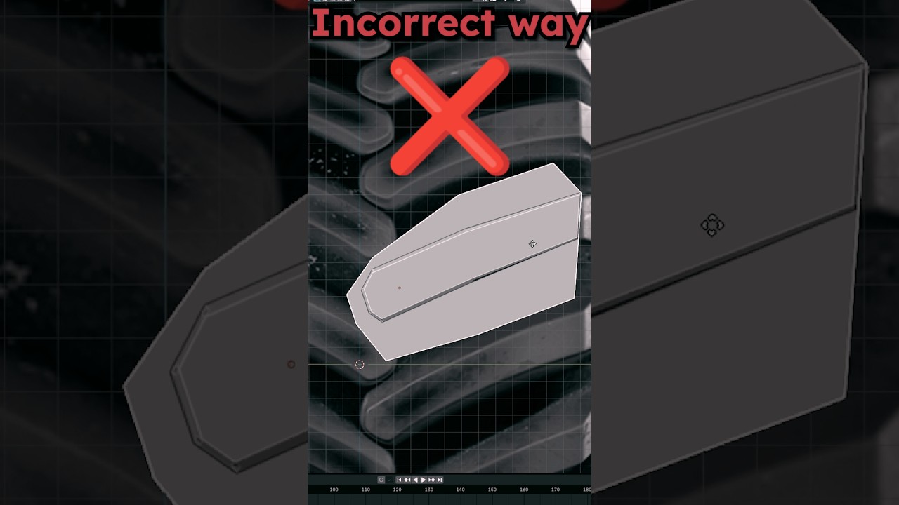 The Best way to 3D model  a Tire in Blender #shorts #3d #trending