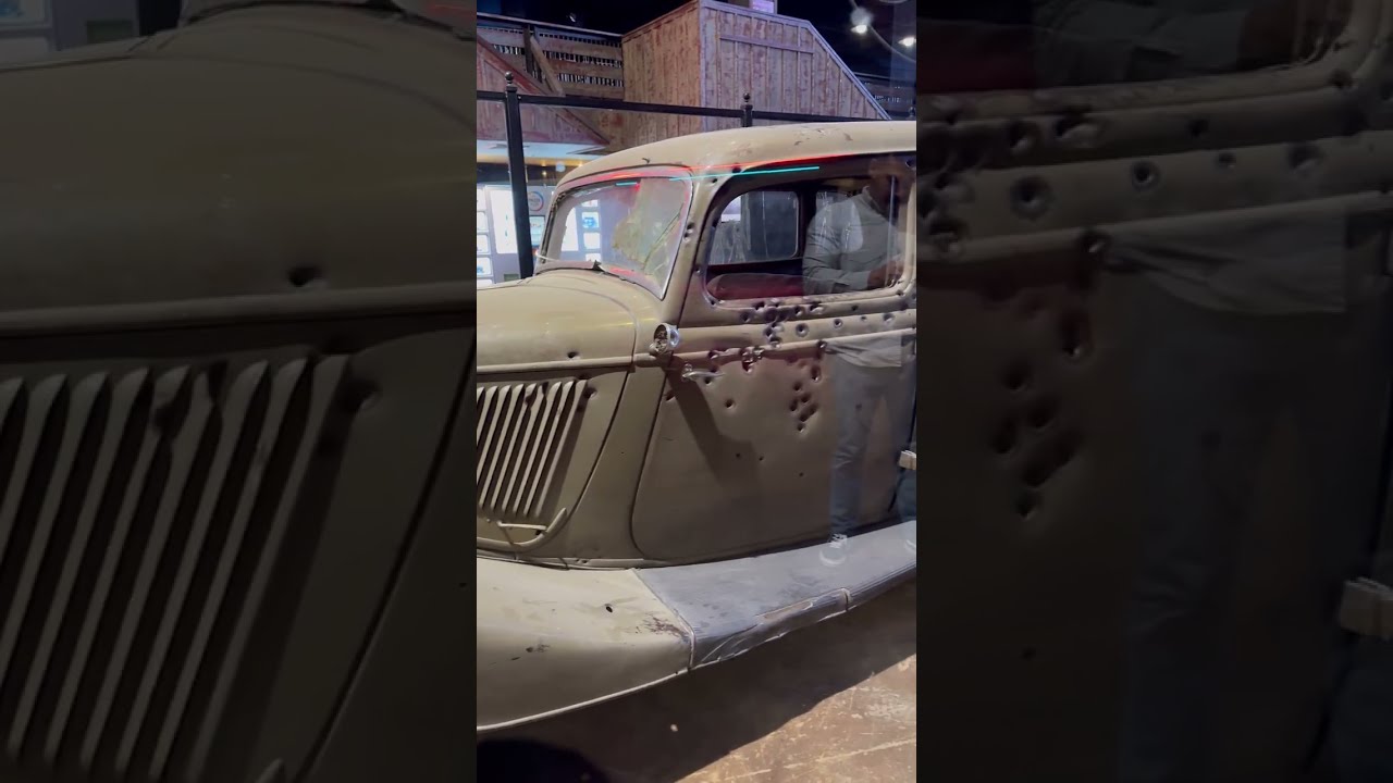 El carro de Bonnie and Clyde #history #Adventure #subscrive #Travel #viral #car 