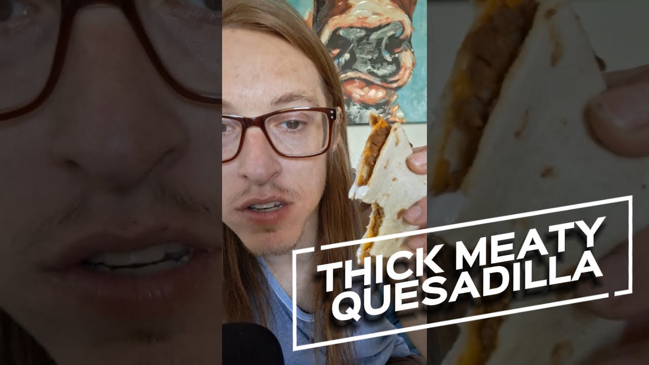 ASMR Eating a MEATY Quesadilla with Light Whispering