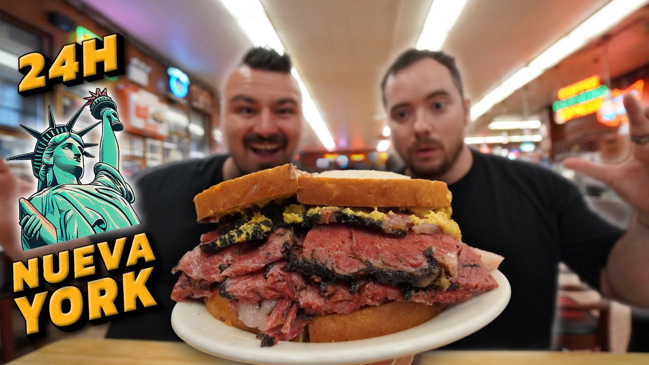 24 Horas COMIENDO en NUEVA YORK | La Ruta de los Mapaches