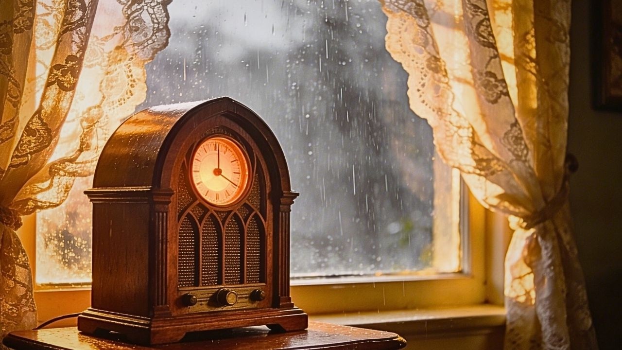 Warm Rainy Day Jazz — Vintage 1940s Radio Ambience (Study & Relax)