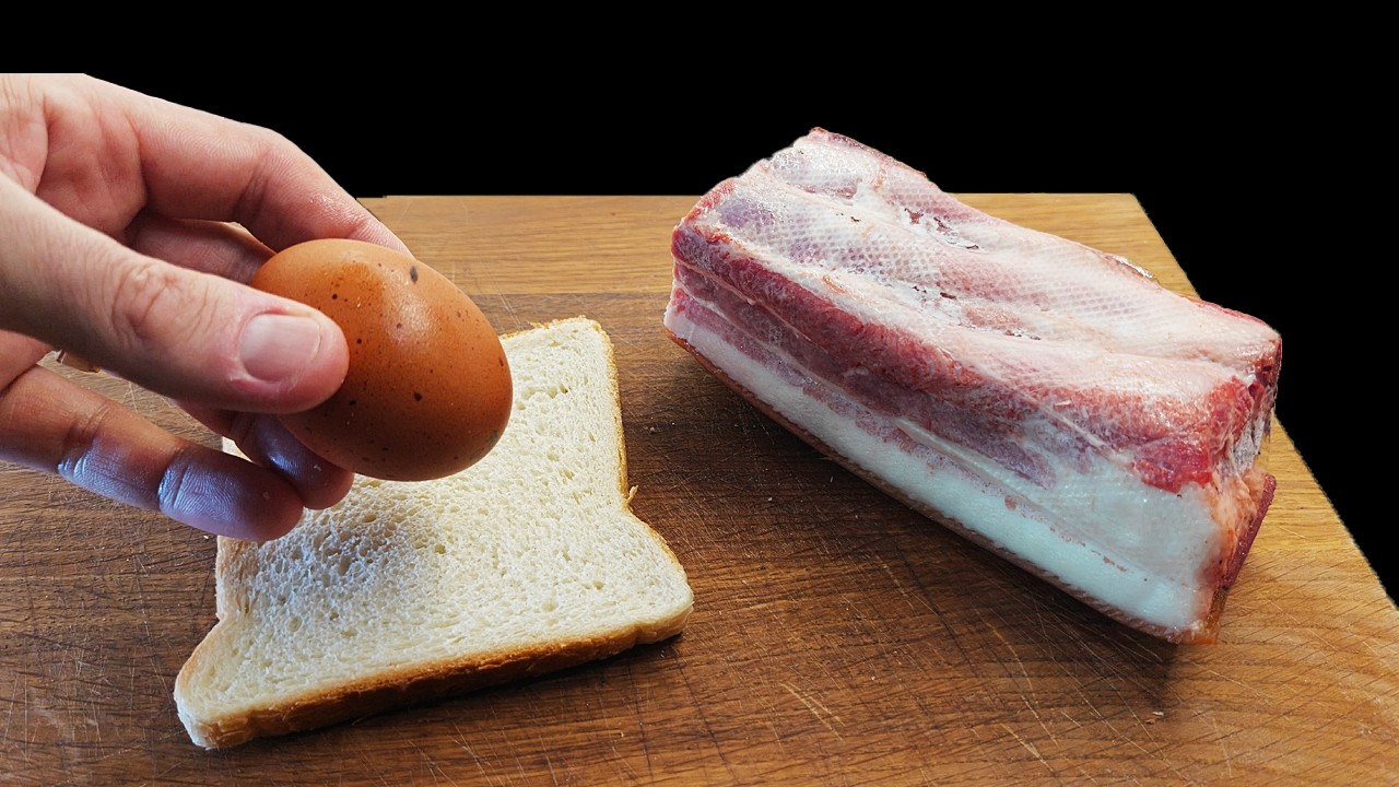БЕРУ САЛО, ЯЙЦО и ТОСТЕР — и ДЕЛАЮ ШЕДЕВР❗️ 3 ингредиента — и ВКУС НЕЗАБЫВАЕМЫЙ!