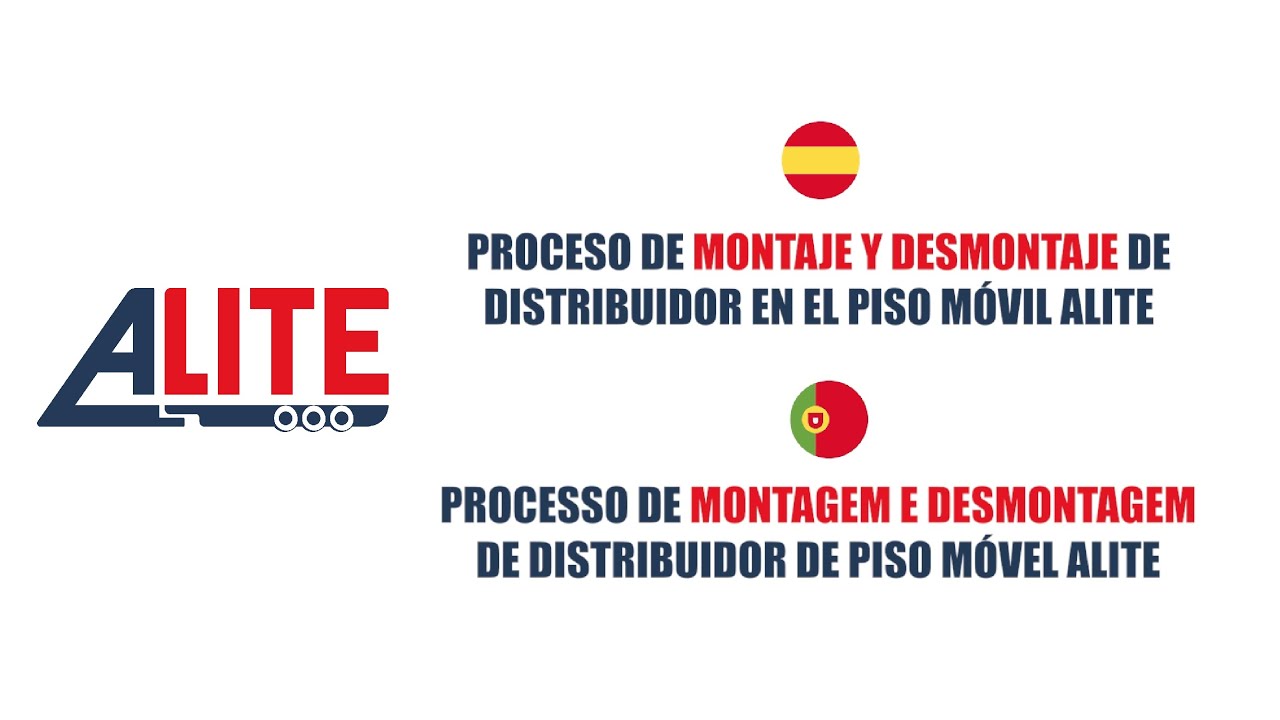 ALITE -  Proceso de montaje y desmontaje del DISTRIBUIDOR del piso móvil