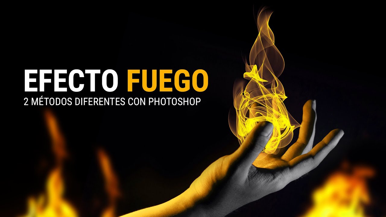 2 métodos para CREAR FUEGO sobre cualquier imagen con Photoshop