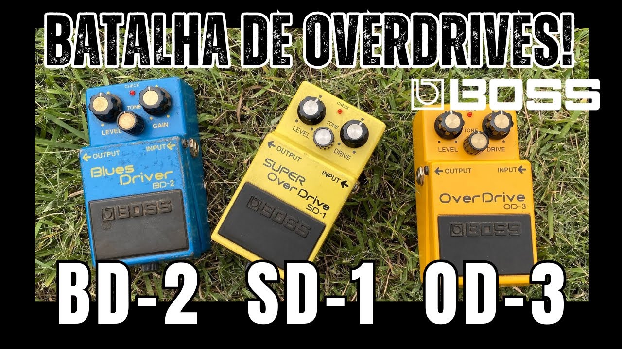 Boss Blues Driver BD-2 x Boss Super Overdrive SD-1 x Boss Overdrive OD-3