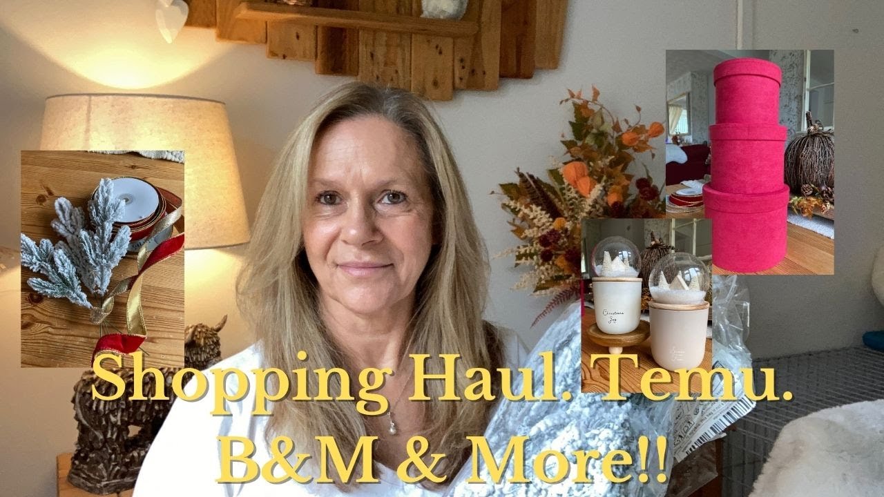 🎄🥰CHRISTMAS HOME SHOPPING HAUL. TEMU. B&M & MORE! CHRISTMAS. HOME DECOR. SOFT FURNISHINGS. CRAFT.🎄🥰
