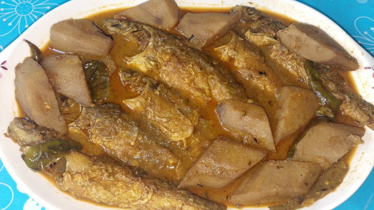 কাঁচকলা দিয়ে বাটা মাছ l বাটা মাছের রেসিপি l bata macher jhol 