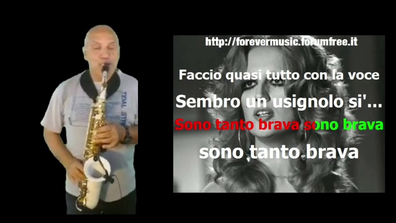 brava mina con testo Karaoke