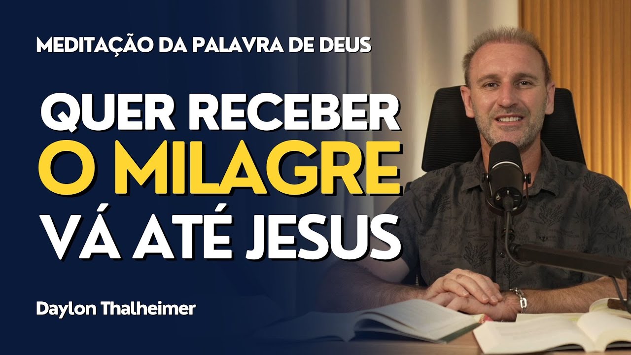 Confiar em Jesus para receber o milagre | (Mc 4,35-41) #0057 | Meditação da Palavra | (31/01/2026)