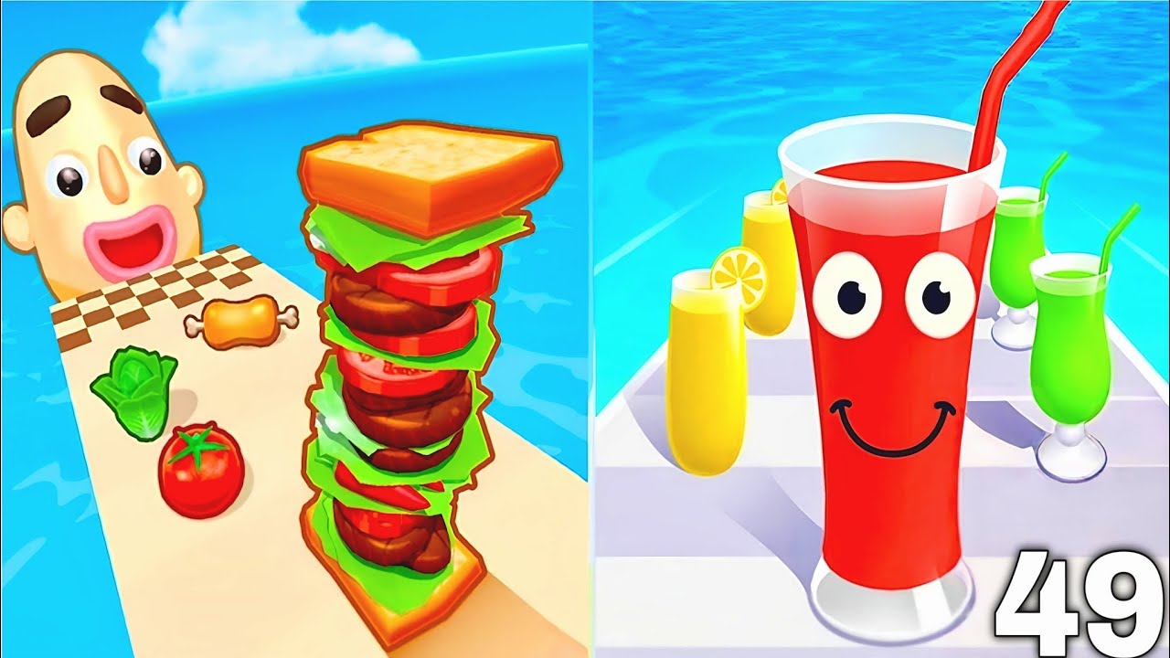 Sandwich Runner vs Juice Runner 🍔🥤 | Ultimate Food Run Battle Gameplay 2026 New Update 