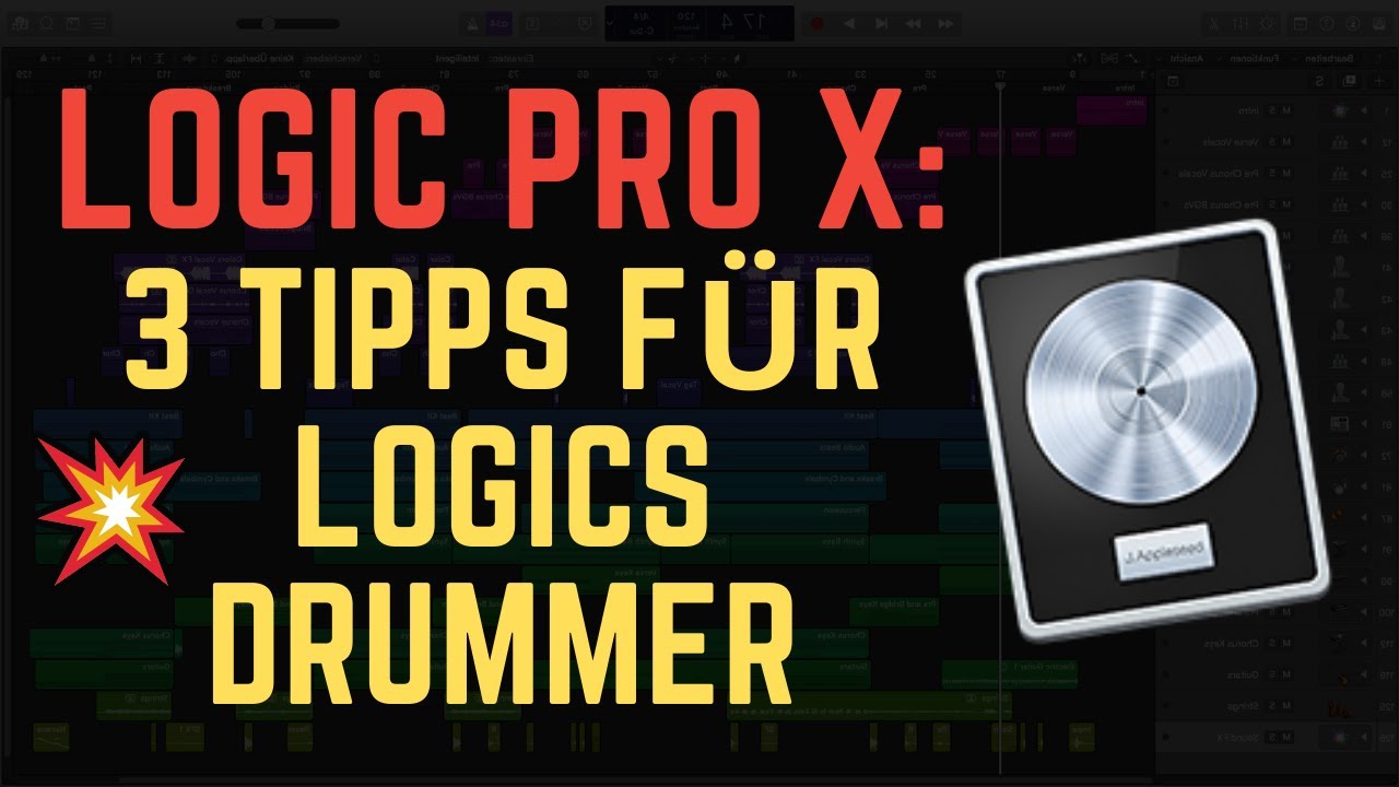 Logic Pro Drummer : 3 Pro Tipps für schnelleres Arbeiten || Logic Pro X Tutorial deutsch