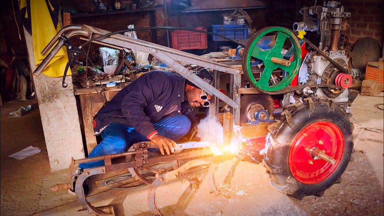 Homemade Power Tiller from Tempo Engine | Full Making Video | Design PDF ₹2000